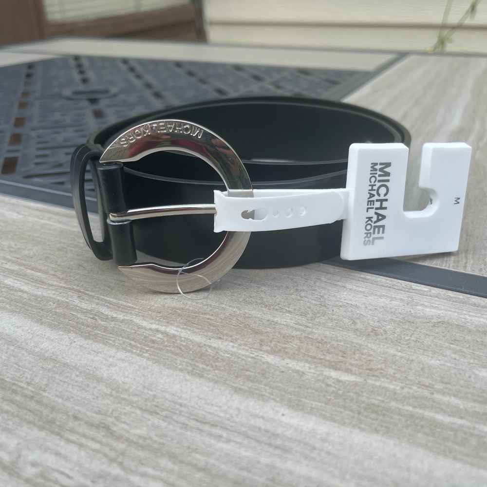 Womens Michael Kors Black Belt